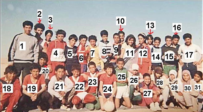 صورة لتلاميذ الثانية إعدادي بإعدادية إبن خلدون الموسم الدراسي 1986/1987